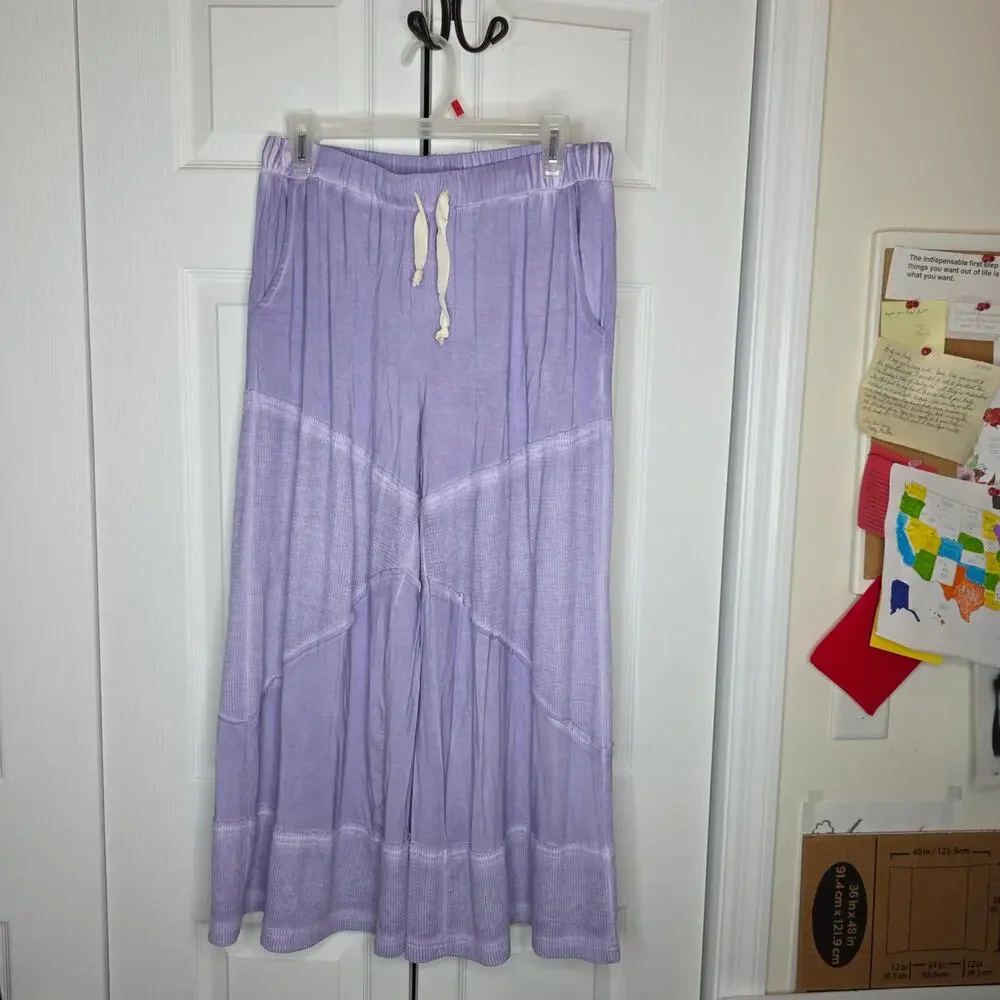 POL Ultra Soft Wide Leg Lavender Palazzo Pants Sz M/L NWT - Picture 4 of 9